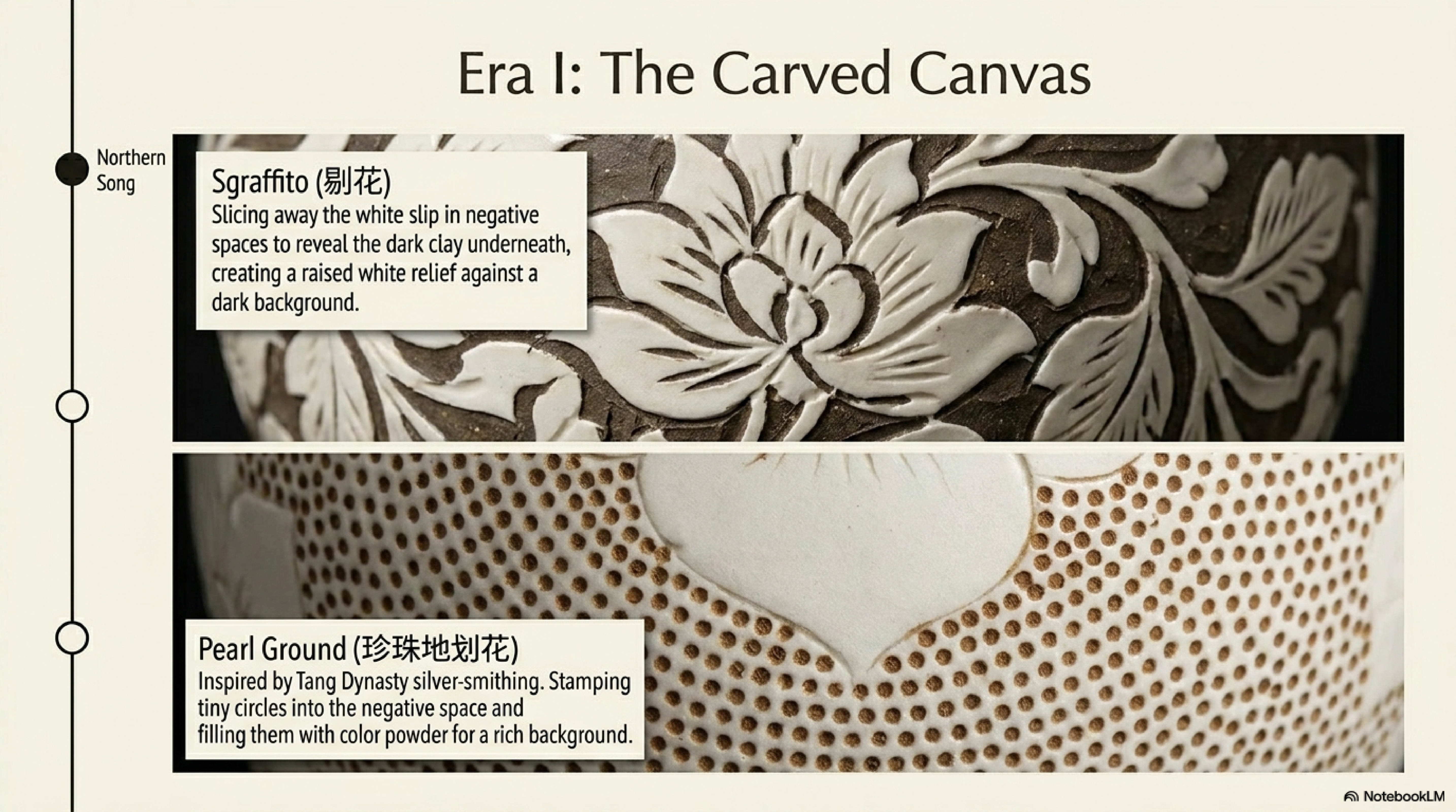 Comparison of the five Cizhou decorative types