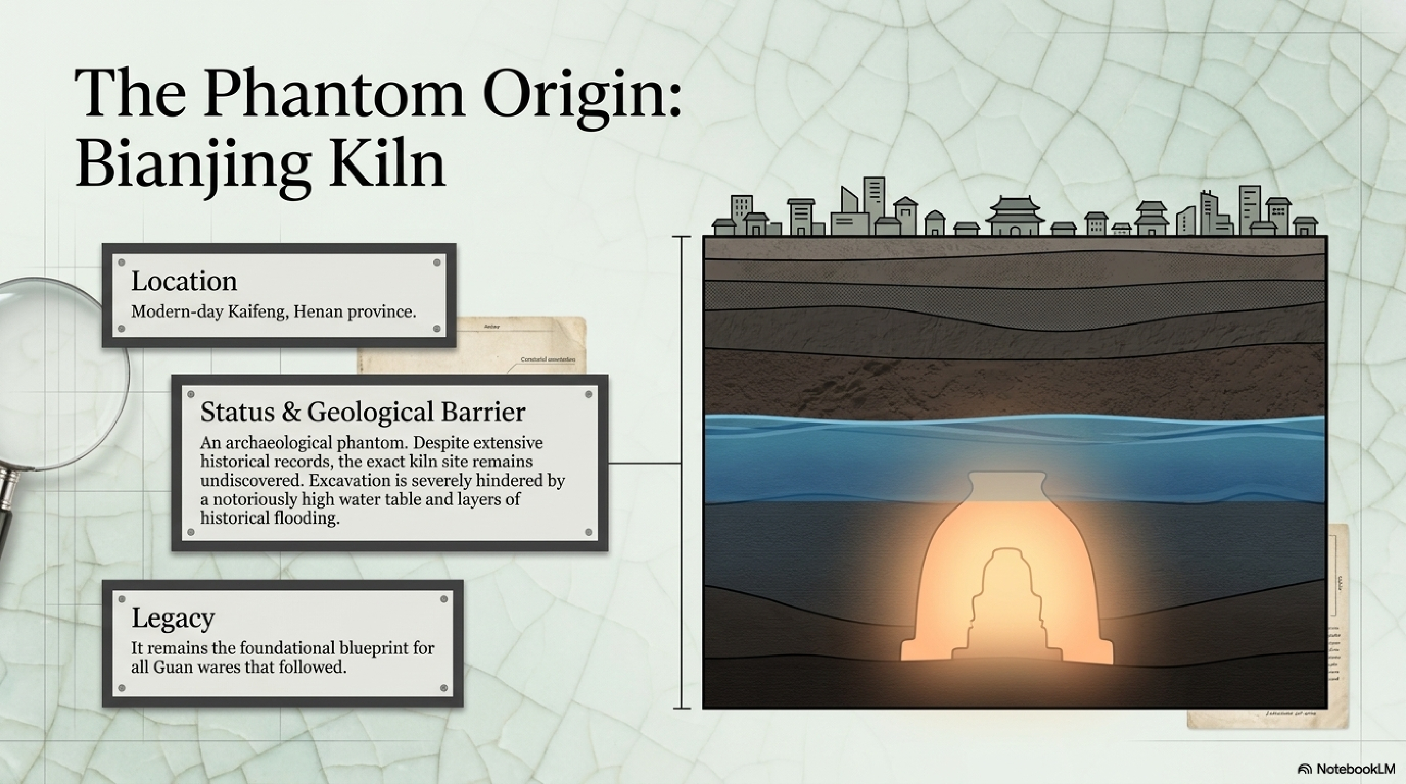 The Phantom Origin: Bianjing Kiln — the Northern Song Guan Kiln site buried beneath modern Kaifeng